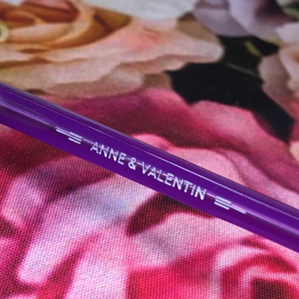 Anne & Valentin Atika 1722 Purple glasses rx no lenses